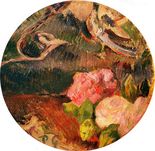 Поль Гоген Цветы и птицы-1885
